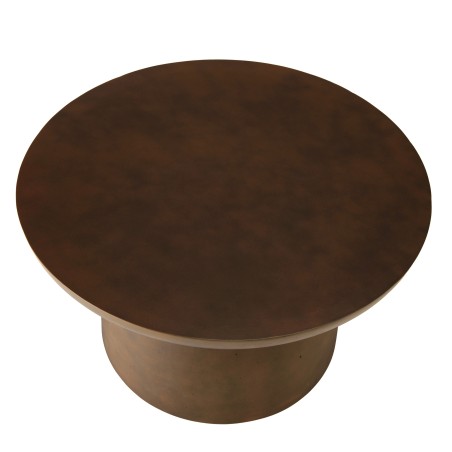 Table basse ronde en béton marron D70cm | Meubles Macabane