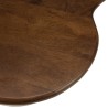 Couchtisch mit Platte aus Mangoholz und elfenbeinfarbenem Fuß | Macabane Möbel