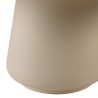 Mesa de centro 70x70cm de mango pie de metal marfil | Macabane