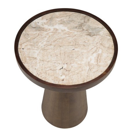 Table d'appoint avec plateau en marbre | Meubles Macabane