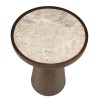 Table d'appoint avec plateau en marbre | Meubles Macabane