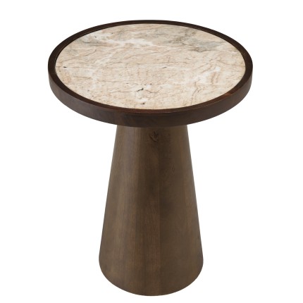 Table d'appoint avec plateau en marbre | Meubles Macabane