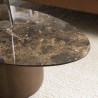 Mesa de centro tablero de cerámica marrón | Muebles Macabane