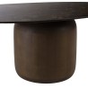 Mesa de centro tablero de cerámica marrón | Muebles Macabane