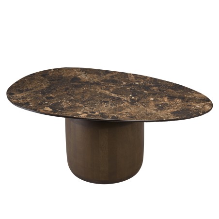 Brown ceramic-topped coffee table | Macabane Furniture
