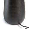 JAMES - JAMES - Table lamp 28x28cm antique mango wood with beige fabric shade