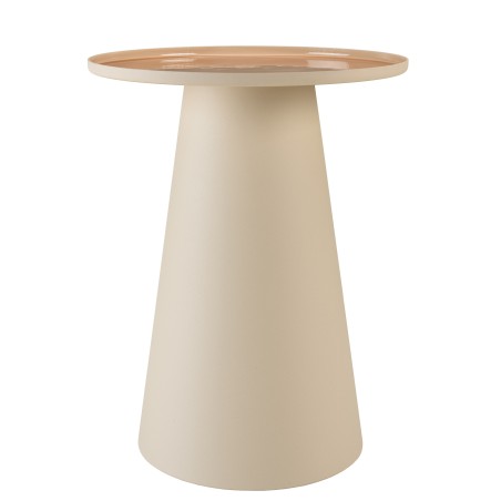 Tavolino d'appoggio 40x40 cm con piano marrone