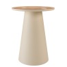 40x40 cm side table with brown top | Macabane Furniture