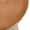 40x40 cm side table with brown top | Macabane Furniture
