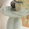 Round side table, 40x40 cm, sea green | Macabane Furniture