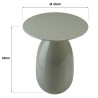 Runder Beistelltisch 40x40 cm wassergrün | Macabane Möbel