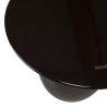 Round side table in black metal | Macabane Furniture