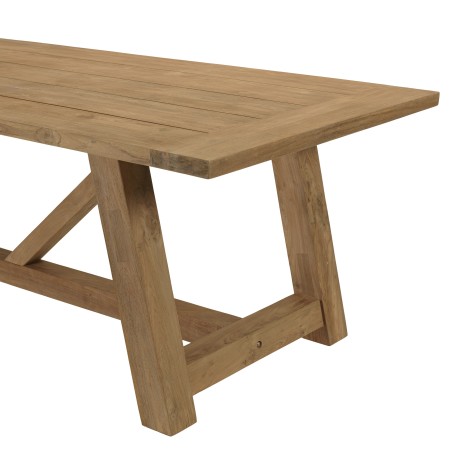 Recycled teak garden dining table | Macabane Furniture