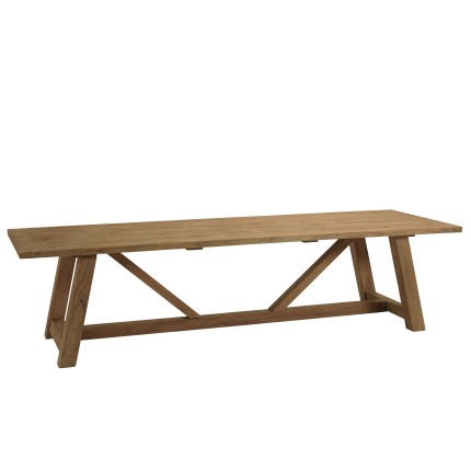 Recycled teak garden dining table | Macabane Furniture