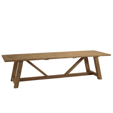 Recycled teak garden dining table | Macabane Furniture