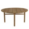 Round garden coffee table made from recycled teak | Macabane Furniture