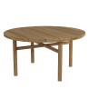 Round garden coffee table made from recycled teak | Macabane Furniture