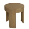 Runder Beistelltisch Holz naturfarben | Macabane Möbel