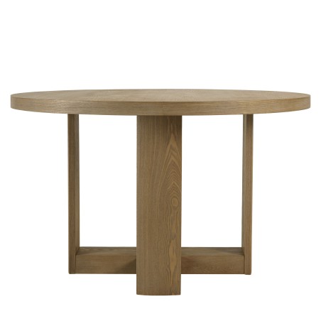 Ronde eettafel hout naturel | Macabane Meubelen