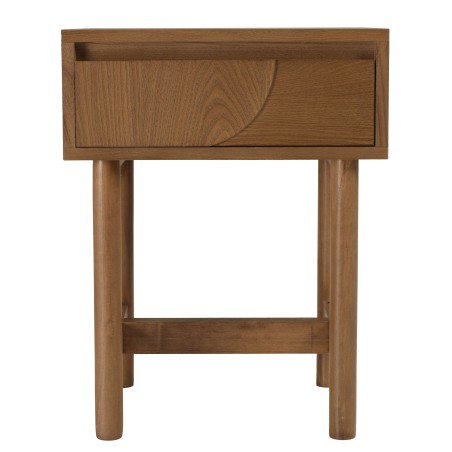 Chevet bois et décor motif arrondi | Meubles Macabane