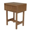Wooden bedside table with rounded design | Macabane Furniture