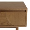 Natural-coloured TV stand with rounded design | Macabane Furniture
