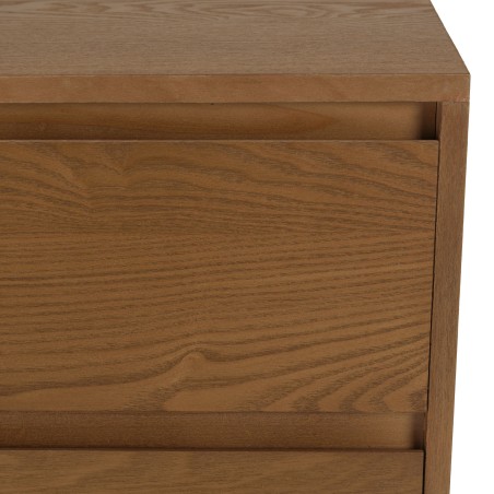 Natural-coloured wooden sideboard with 3 drawers | Macabane Furniture