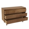 Natural-coloured wooden chest of drawers with 3 drawers | Macabane Furniture