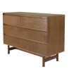 Natural-coloured wooden chest of drawers with 3 drawers | Macabane Furniture