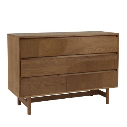 Commode en bois couleur naturelle 3 tiroirs | Meubles Macabane