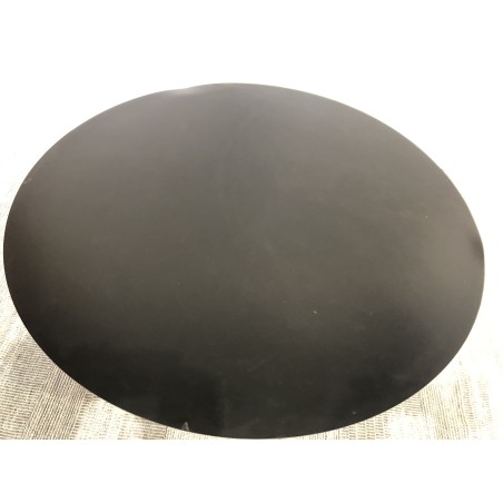 Table basse ronde 110x110cm plateau en fer noir | Seconde vie