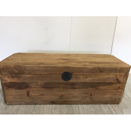 SECONDE MAIN - Coffre rangement marron bois