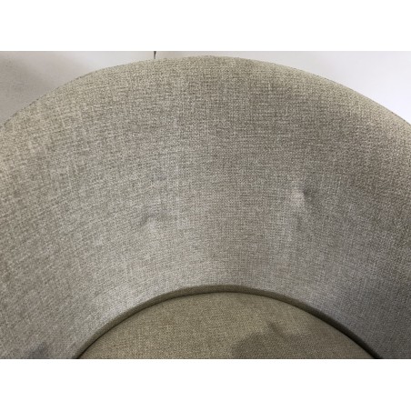 Set of 2 ecru fabric chairs | Second-Hand