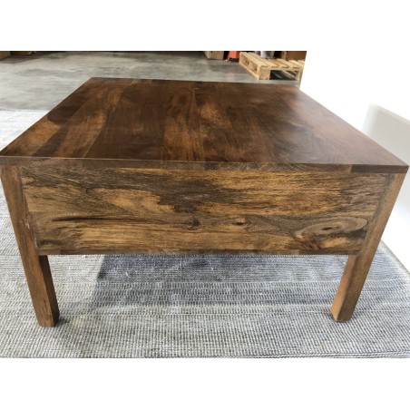 Table basse carrée en manguier | Meubles Macabane