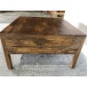 Square mango wood coffee table | Macabane Furniture