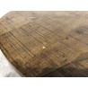 Table basse ovale KIARA 135x70cm plateau chevrons - Seconde Main