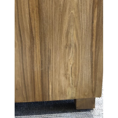 Meuble TV marron 3 tiroirs bois Teck | Seconde Main