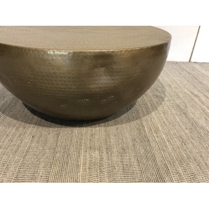 Antique gold round shell coffee table | Second-hand