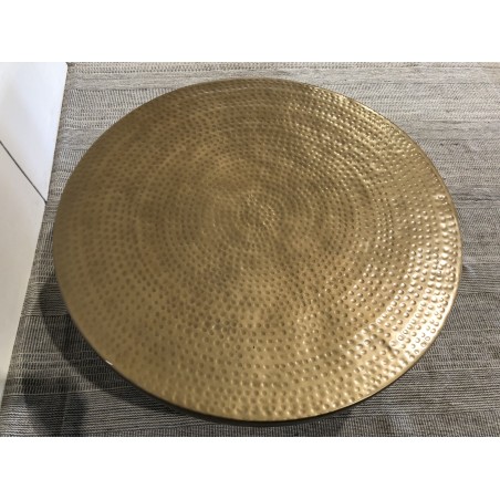 Antique gold round shell coffee table | Second-hand