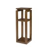 LORINE Brown 3-tier Shelf in Mindi Wood - Exotic Home Decor