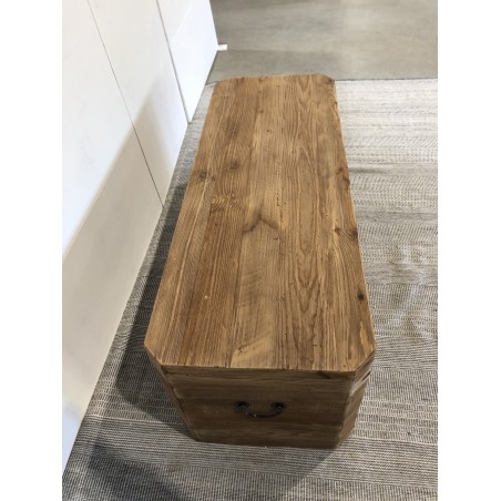 SECONDE MAIN - Coffre rangement marron bois