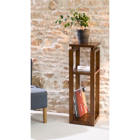 Sellette marron 3 niveaux bois Mindi - Seconde Main