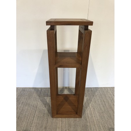 Sellette marron 3 niveaux bois Mindi - Seconde Main