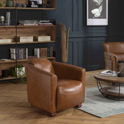 Vintage brown CHICAGO armchair - Second-hand