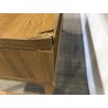 Bureau couleur naturelle 1 tiroir décor motif arrondi 1 niche - Seconde Main