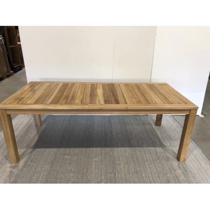 Garden Table for 6/8 People - VIESTE 220 x 100 cm Teak Wood - Second Hand
