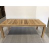 Table de jardin en bois Teck KIM VIESTE 220 x 100 cm - Seconde Main