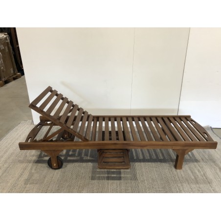 Oiled teak sun lounger - Second-hand