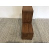 Brown L-shaped Wall Shelf - Recycled Teak Wood - Trendy Decor - Second Hand