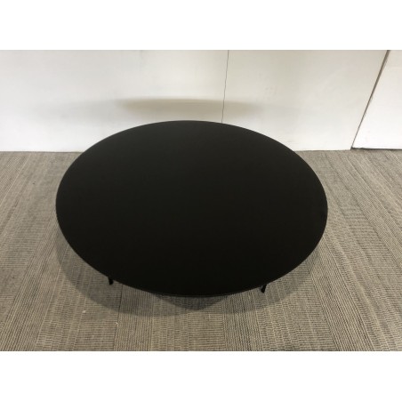 Table basse noire 78x78cm piètement métal| Seconde Main